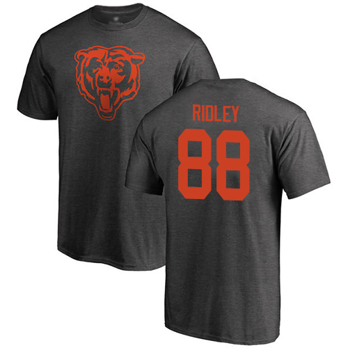 Chicago Bears Men Ash Riley Ridley One Color NFL Football #88 T Shirt